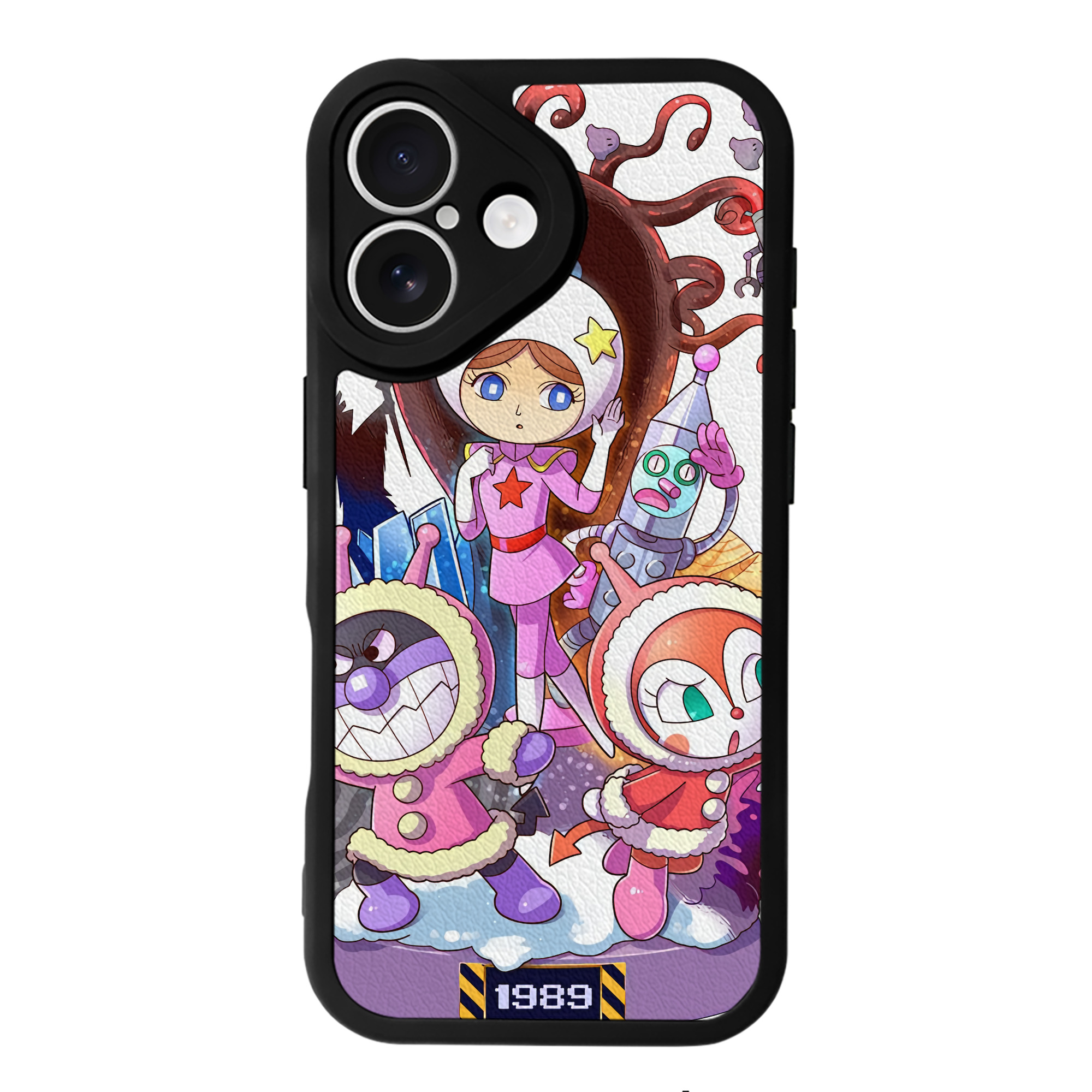 （画像用） アンパンマン Anpanman 【iPhone 16シリーズ対応】シリコンスマホケース（レザー調） 材質：シリコン